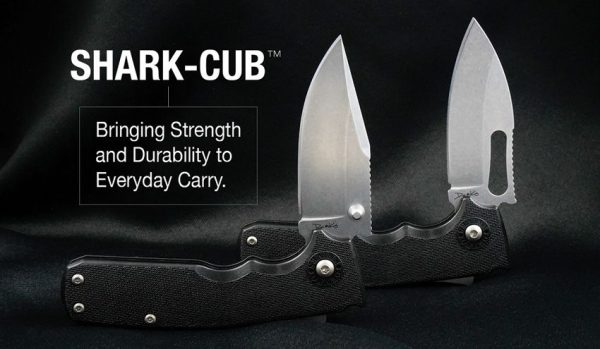Demko Shark-Cub Clip Point Shark-Lock - Black