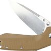 DOTS Gear Hercules LinQ Lock Brown Folding Knife K110 Steel
