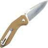 DOTS Gear Hercules LinQ Lock Brown Folding Knife K110 Steel