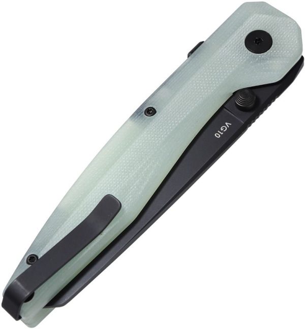 DOTS Gear Legend Race Lock Folding Knife VG-10 Jade G10