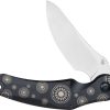DOTS Gear Grebe Framelock CPM-20CV Black Titanium Folding Knife