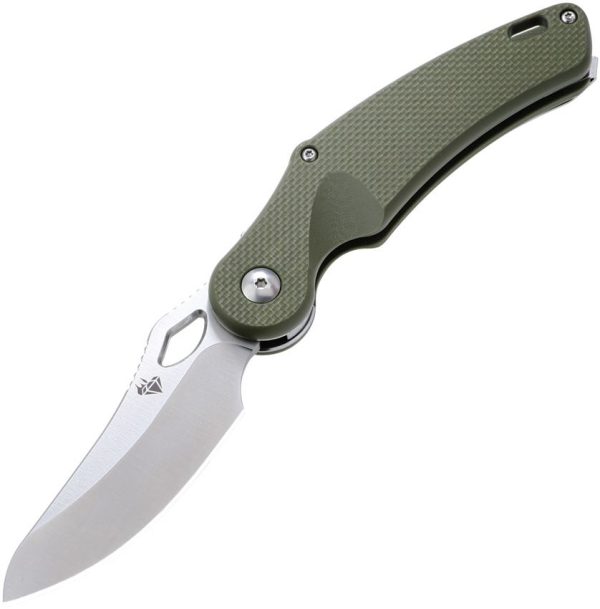 DOTS Gear Xpoise Race Lock Folding Knife VG-10 Green Titanium