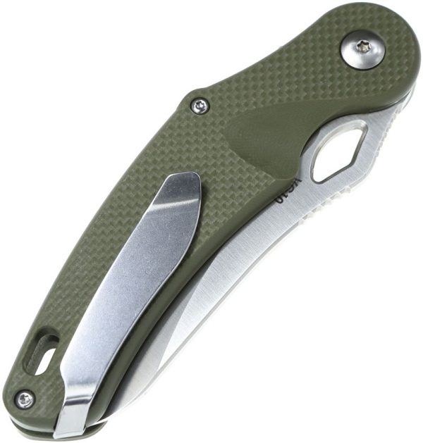 DOTS Gear Xpoise Race Lock Folding Knife VG-10 Green Titanium