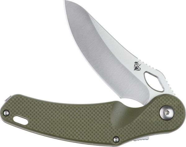 DOTS Gear Xpoise Race Lock Folding Knife VG-10 Green Titanium