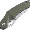 DOTS Gear Xpoise Race Lock Folding Knife VG-10 Green Titanium