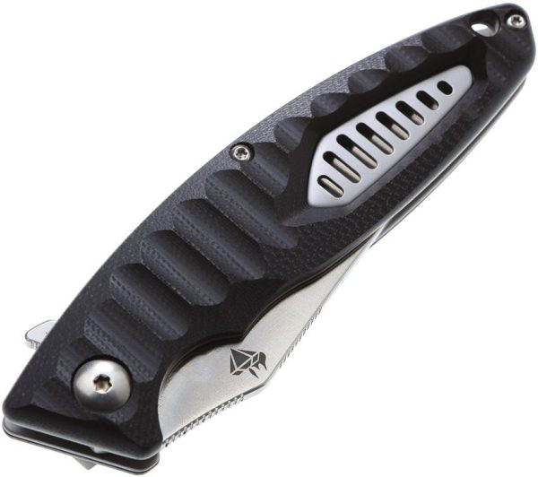 DOTS Gear Regatta Linerlock Black Folding Knife AUS-10A