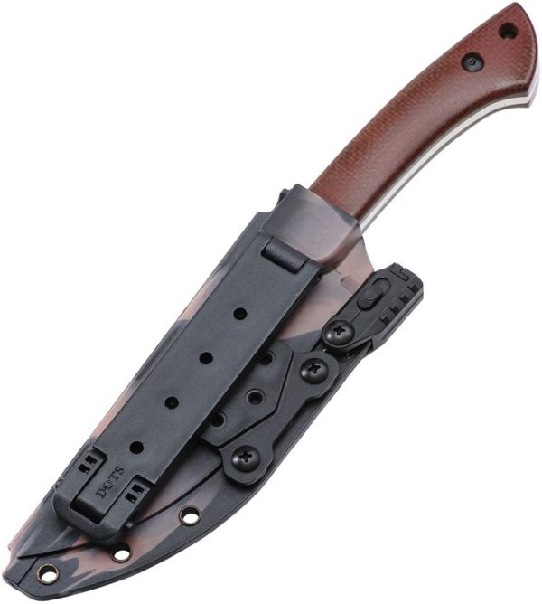 DOTS Gear Field Crafter Fixed Blade K110 Tool Steel Brown Micarta
