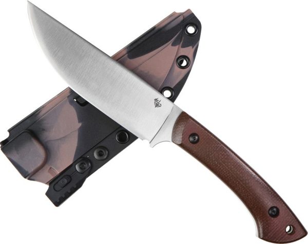 DOTS Gear Field Crafter Fixed Blade K110 Tool Steel Brown Micarta
