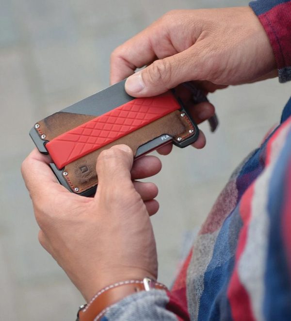 Dango D01 DTEX Dapper Wallet - Slate Gray Leather