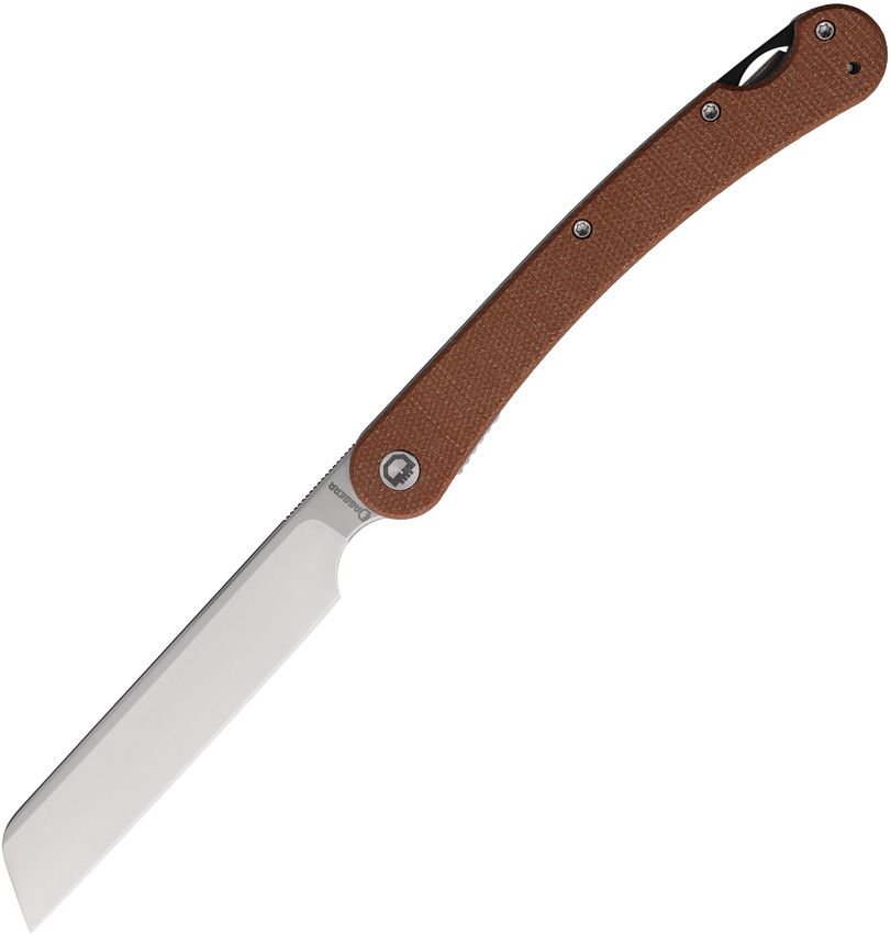 Daggerr Knives Boris Britva Linerlock Folding Knife 3.75" VG-10 Brown Micarta