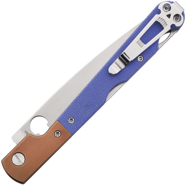 Daggerr Corso Lockback VG-10 Spear - Blue Micarta