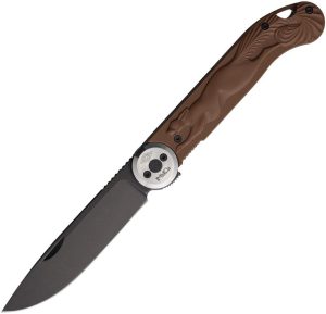 Daggerr Peremen Mys Linerlock Stainless - Brown ABS