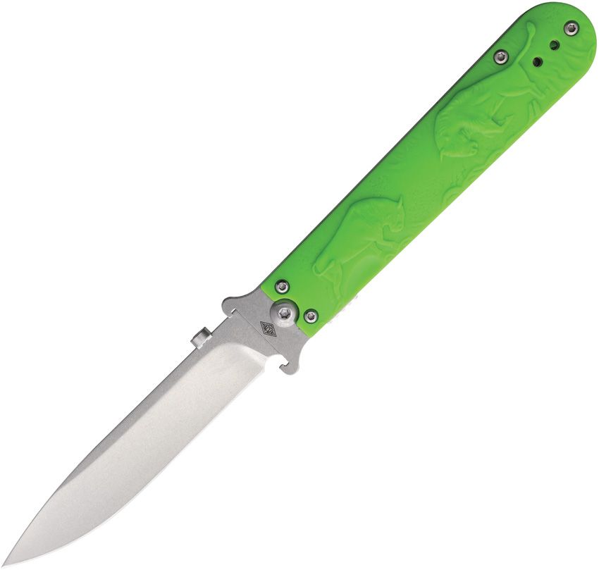 Daggerr Knives Peremen Zubry Linerlock Folding Knife Green 3.75"
