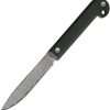 Daggerr Ataman Damascus Fixed Blade Knife Green Micarta