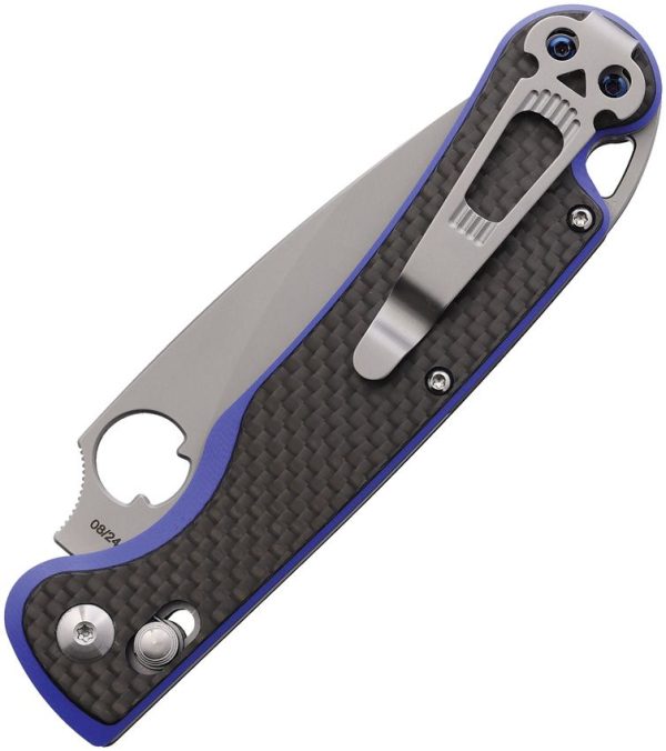 Daggerr Zhalo Crossbar Lock CF Blue VG-10