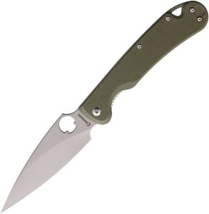 Daggerr Zhalo Linerlock Olive D2 Steel Folding Knife
