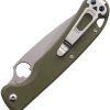 Daggerr Zhalo Linerlock Olive D2 Steel Folding Knife