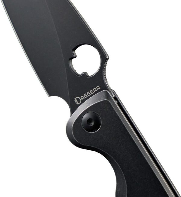 Daggerr Zhalo Framelock Black D2 Steel Folding Knife