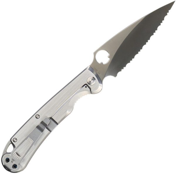 Daggerr Zhalo Framelock Serrated D2 Folding Knife Stainless