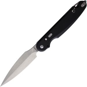 Daggerr Knives Nestor Button Lock Black G10