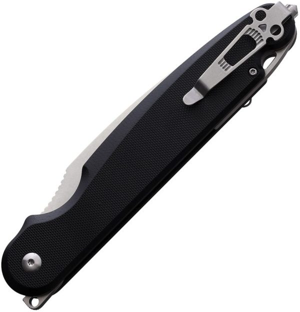 Daggerr Knives Nestor Button Lock Black G10