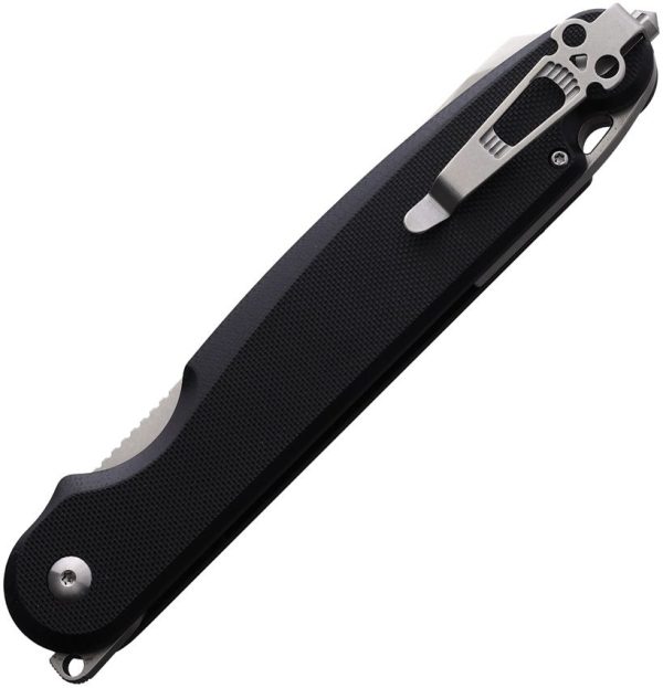 Daggerr Anaconda Button Lock Folding Knife - Black G10