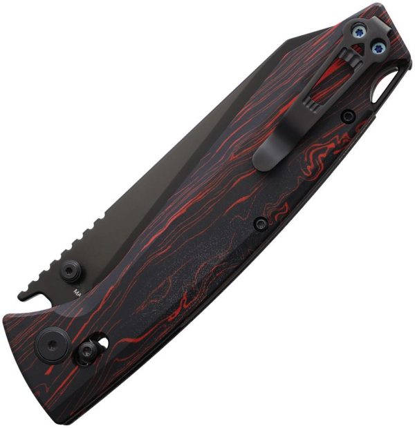 Daggerr Alligator Crossbar Lock Black Folding Knife MagnaCut