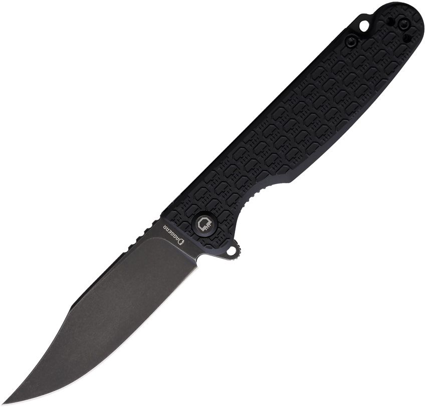 Daggerr Knives Leprechaun Linerlock Folding Knife Black 2.88" Blade