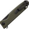 Daggerr Leprechaun Linerlock OD Green - Stonewash Blade