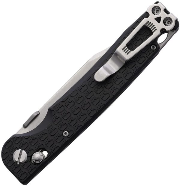 Daggerr Pike Crossbar Lock Black - Stonewash Blade