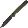 Daggerr Pike Crossbar Lock OD Green - Stonewash Blade