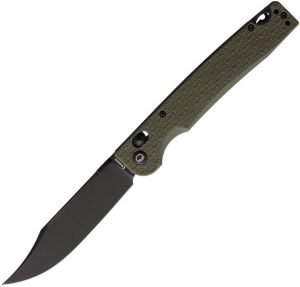 Daggerr Pike Crossbar Lock OD Green - Stonewash Blade
