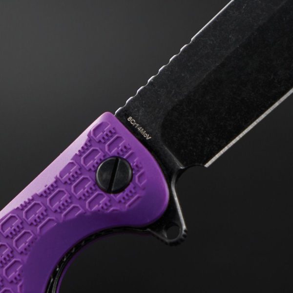 Daggerr Powie Linerlock Purple ABS Knife