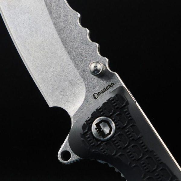 Daggerr Rhino Linerlock Black Stonewash