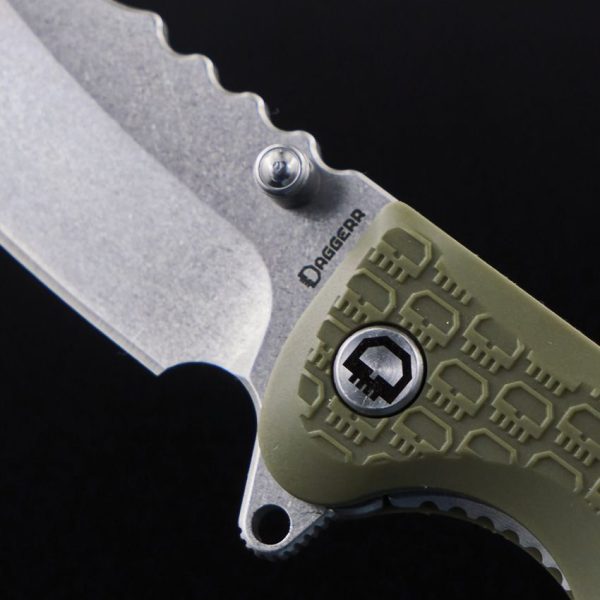Daggerr Rhino Linerlock Olive Stonewash