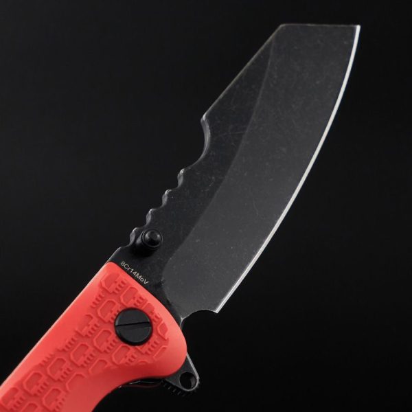 Daggerr Rhino Linerlock Orange Sheepsfoot Knife