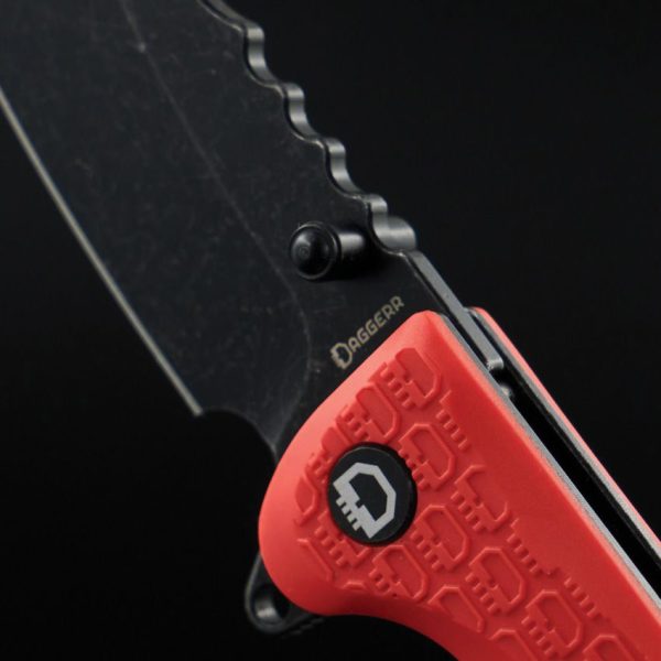 Daggerr Rhino Linerlock Orange Sheepsfoot Knife