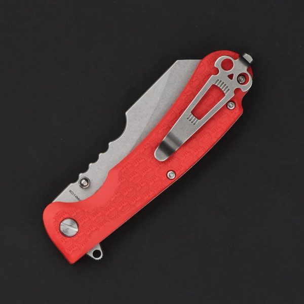 Daggerr Rhino Linerlock Orange Stonewash Sheepsfoot