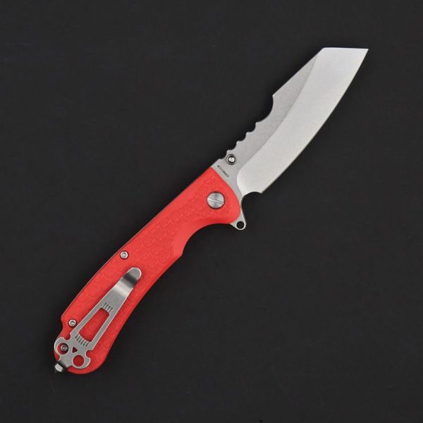Daggerr Rhino Linerlock Orange Stonewash Sheepsfoot