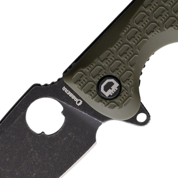 Daggerr Resident Linerlock Olive Black Stonewash