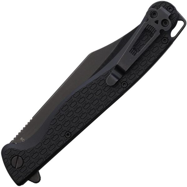 Daggerr Toothpick Linerlock Black Clip Point