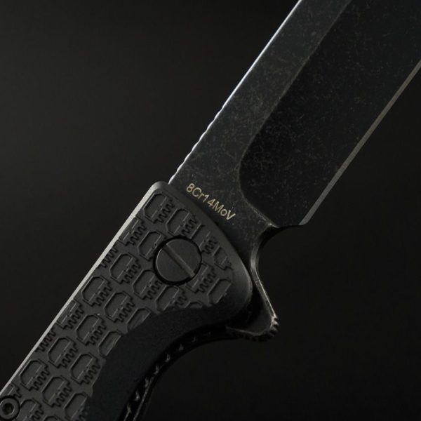 Daggerr Toothpick Linerlock Black Clip Point