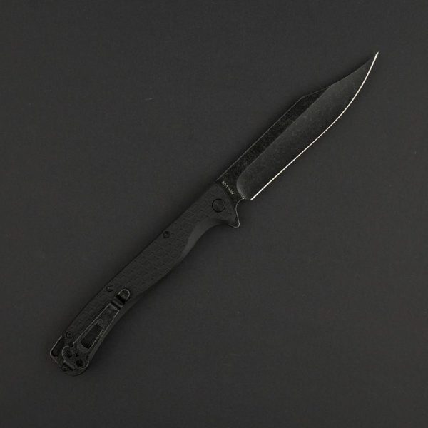 Daggerr Toothpick Linerlock Black Clip Point
