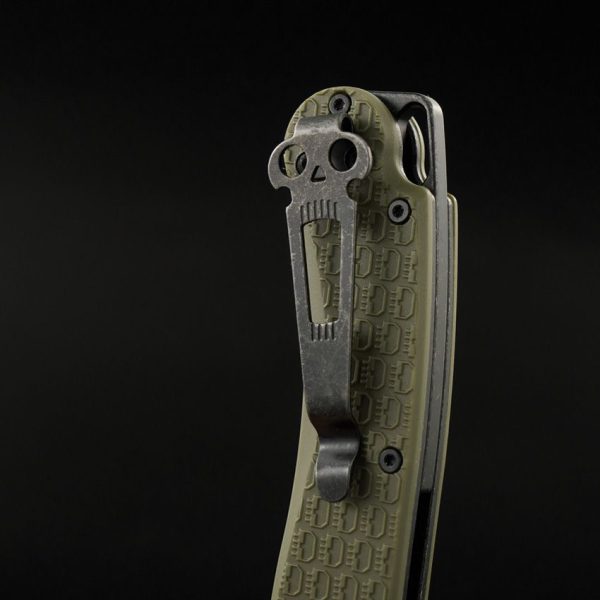 Daggerr Toothpick Linerlock OD Green Black Stonewash