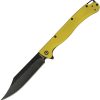 Daggerr Toothpick Linerlock Yellow Black Stonewash
