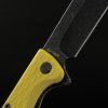 Daggerr Toothpick Linerlock Yellow Black Stonewash