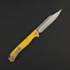Daggerr Toothpick Linerlock Yellow Stonewash