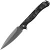Daggerr Vendetta Framelock Damascus Carbon Fiber