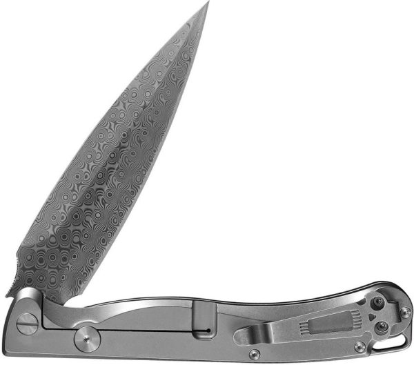 Daggerr Vendetta Framelock Damascus Carbon Fiber