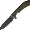 Daggerr Wocket Linerlock Olive FRN - Black Stonewash
